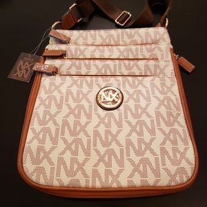 Noble Exchange Crossbody Bag White/Tan